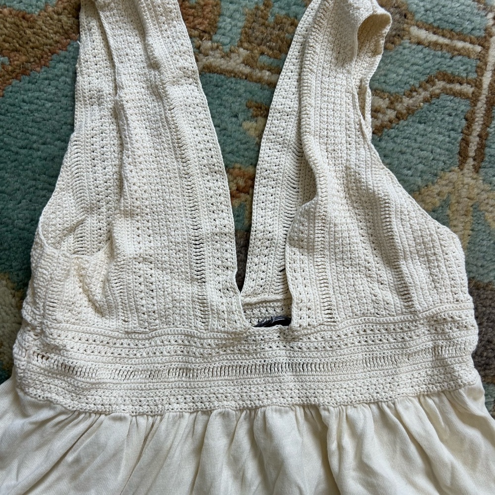 Theory Ivory Knit Top